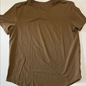 Lululemon Athletica Brown Short Sleeve Tee Love Crew